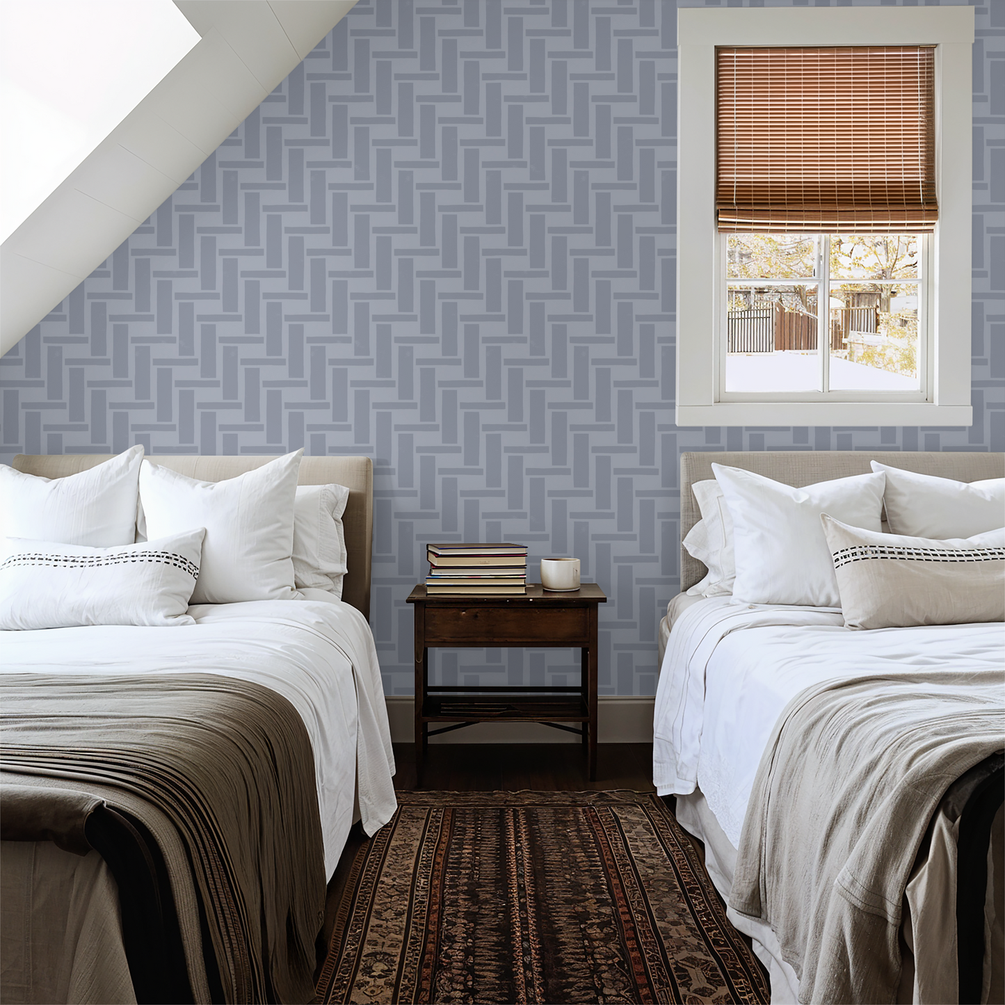 Blue Weave Wallpaper