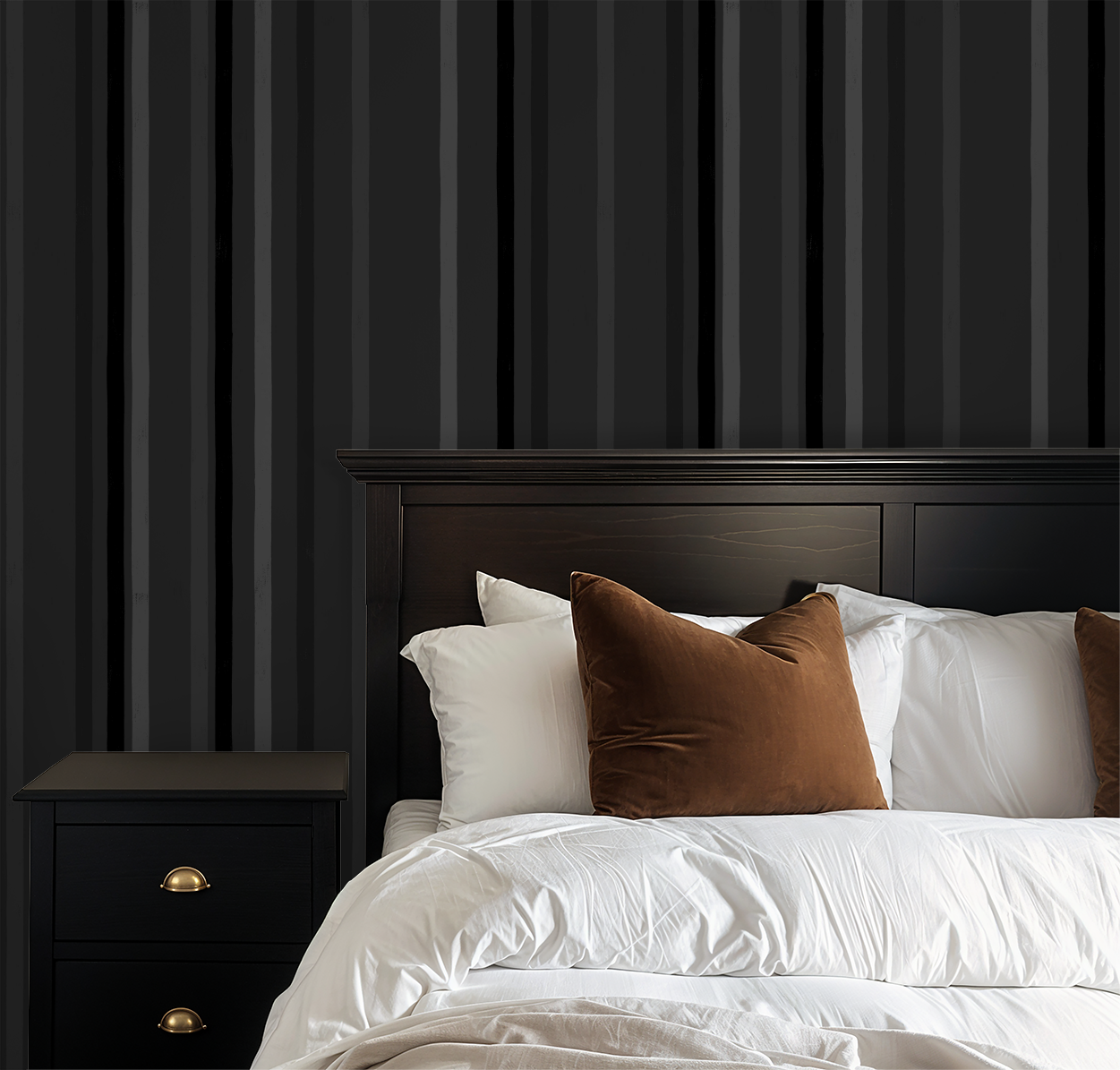 Blackout Stripes Wallpaper