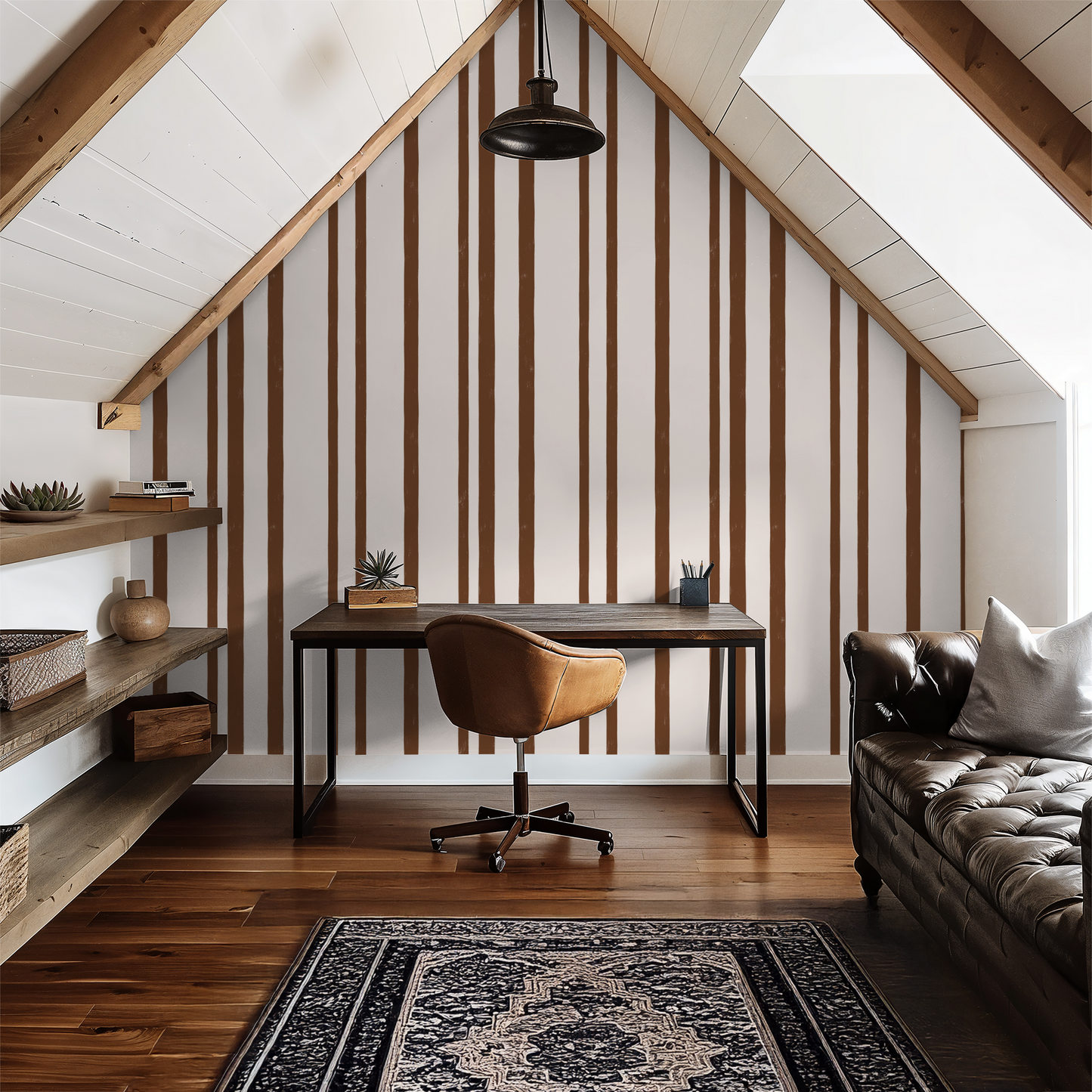 Clayline Stripe Wallpaper