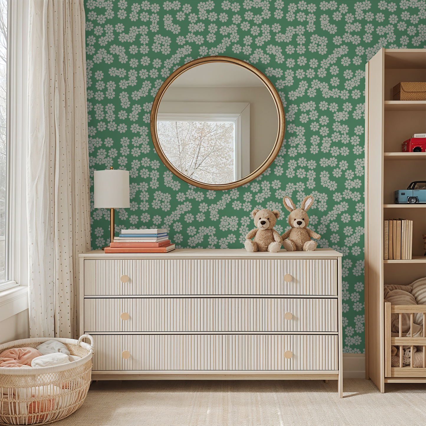 Meadow Green Wallpaper