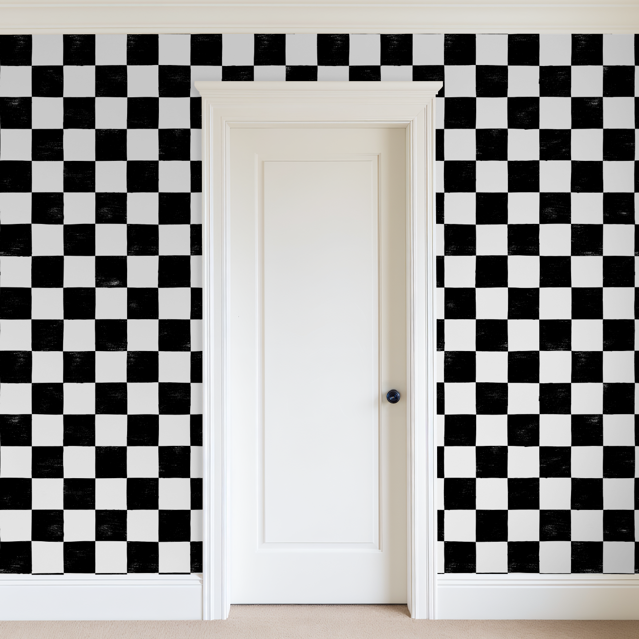 B&W Checker Wallpaper