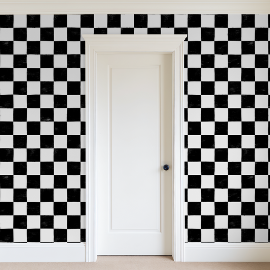 B&W Checker Wallpaper