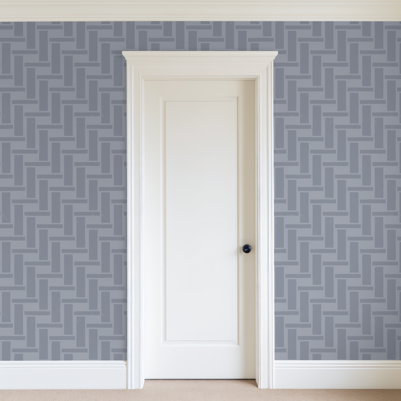 Blue Weave Wallpaper