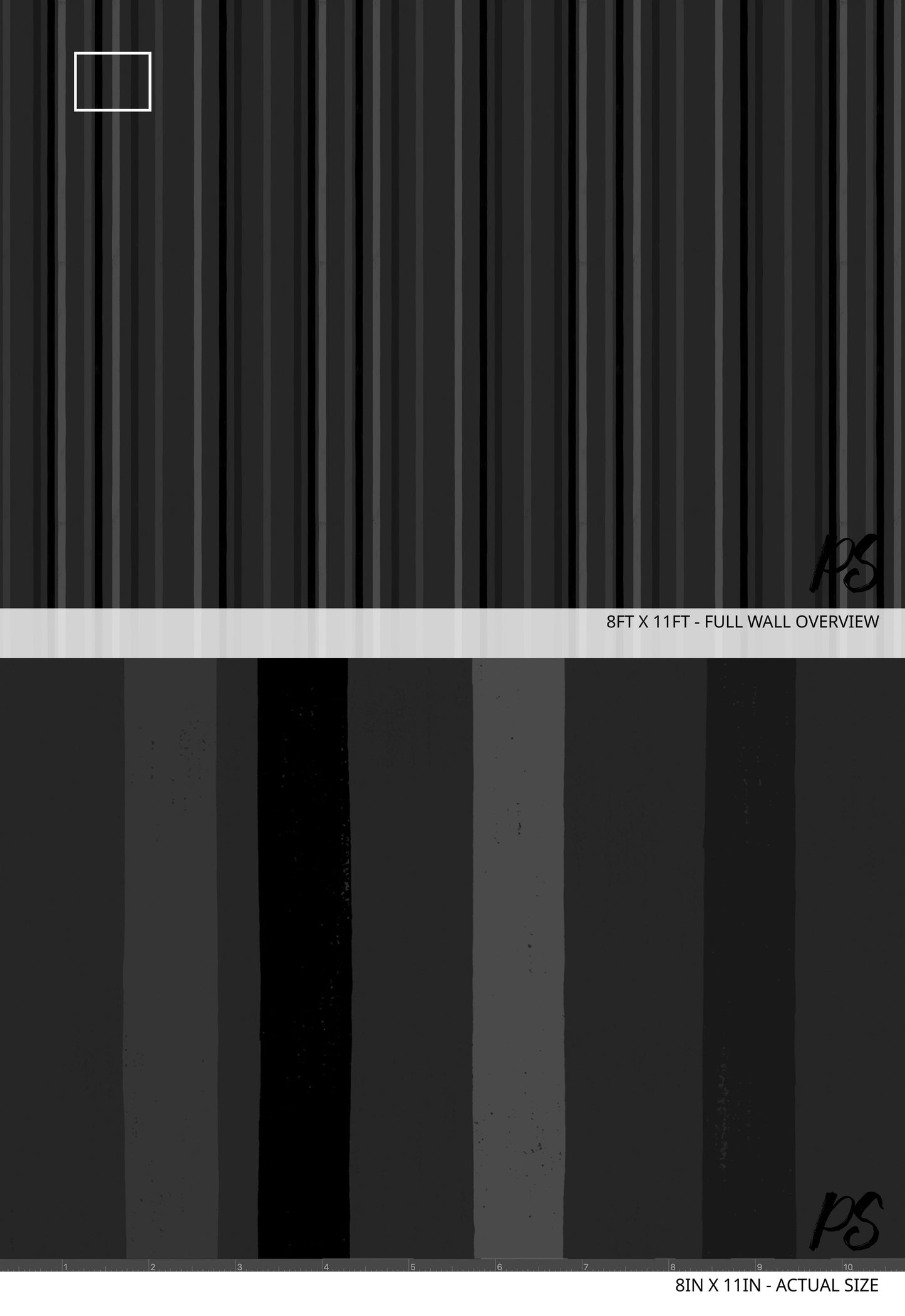 Blackout Stripes Wallpaper