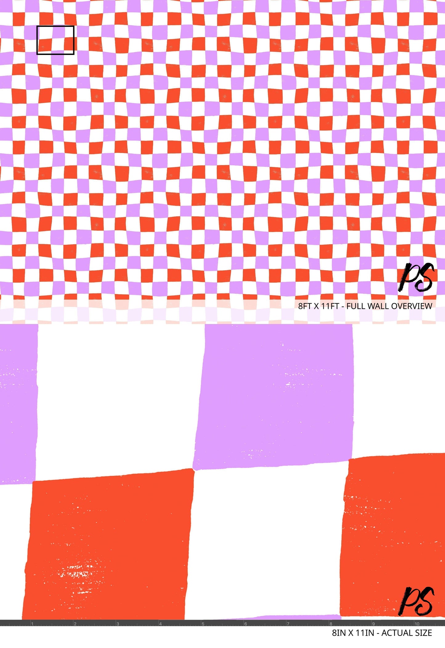 Wavy Check Wallpaper