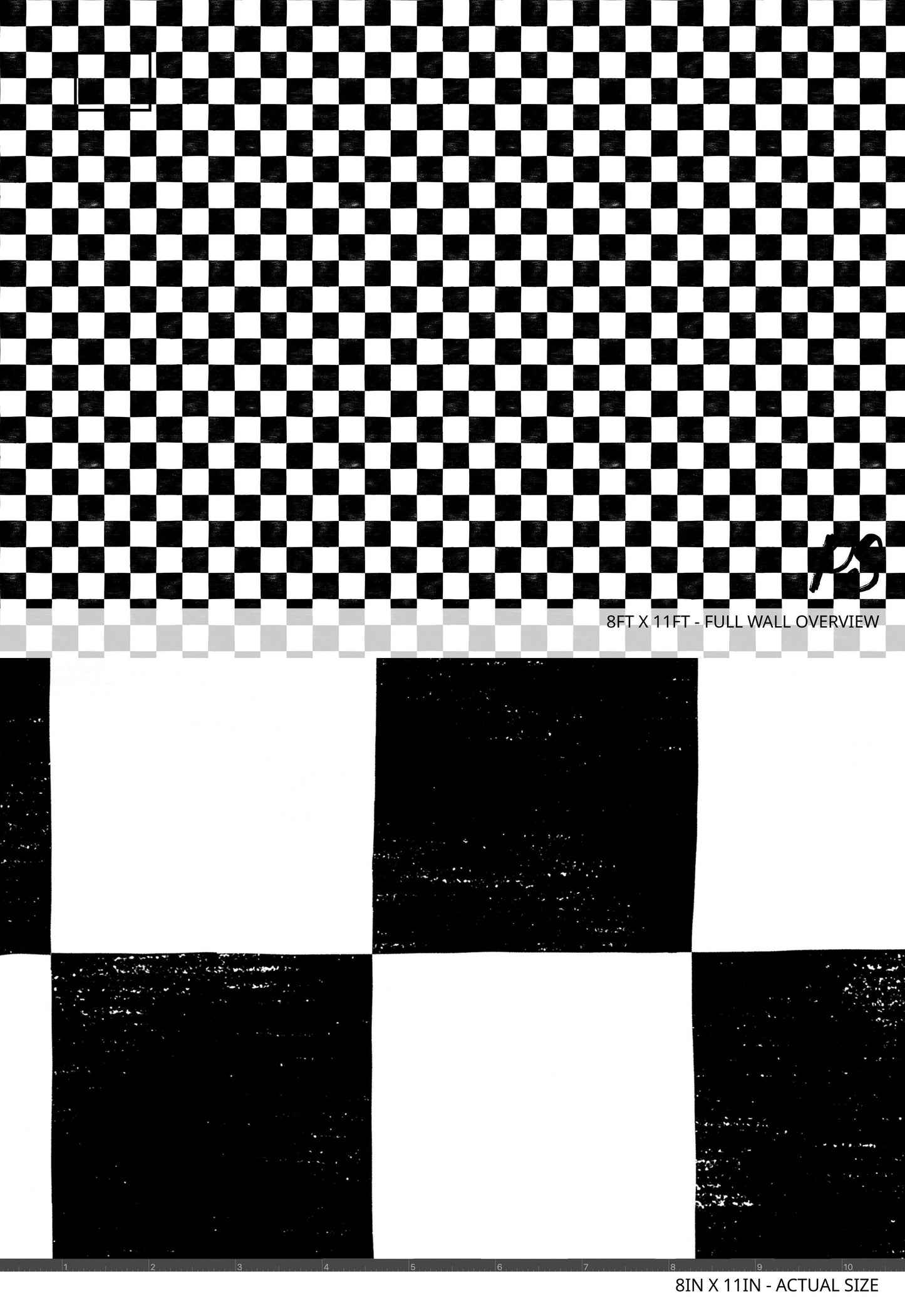 B&W Checker Wallpaper
