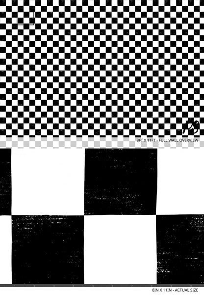 B&W Checker Wallpaper